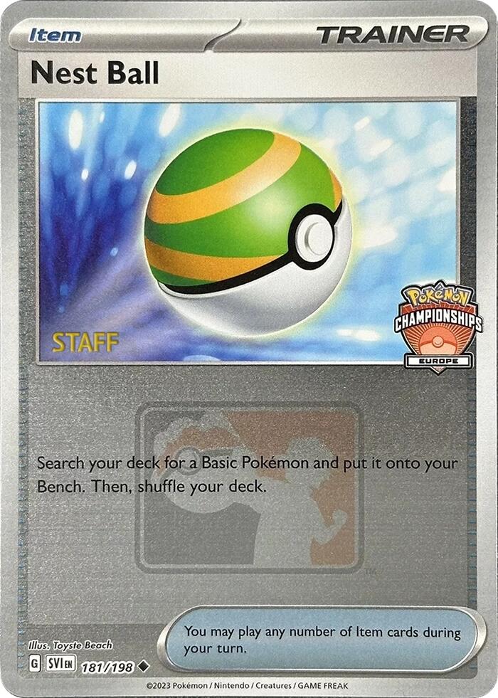 Nest Ball (181/198) (2024 Europe Championships Staff) [League & Championship Cards] | Deep Dive Games St. Marys