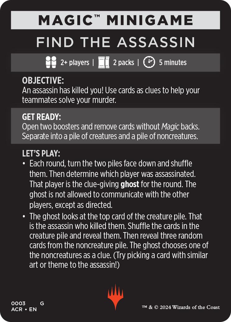 Find The Assassin (Magic Minigame) [Assassin's Creed Minigame] | Deep Dive Games St. Marys