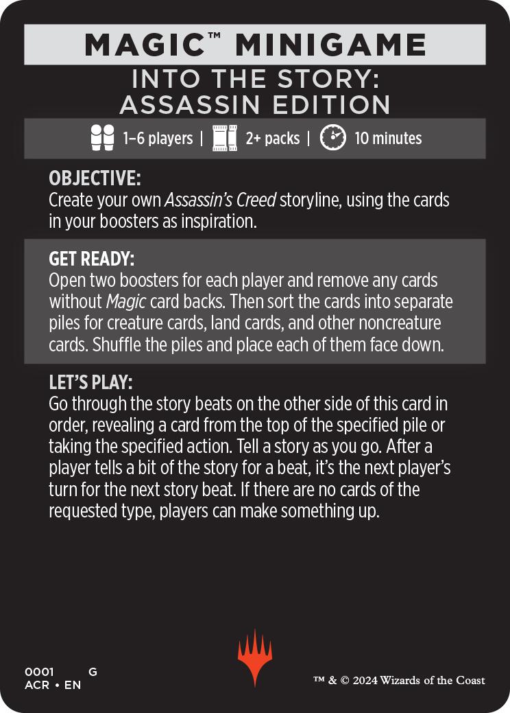 Into The Story: Assassin Edition (Magic Minigame) [Assassin's Creed Minigame] | Deep Dive Games St. Marys