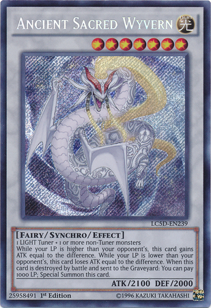 Ancient Sacred Wyvern [LC5D-EN239] Secret Rare | Deep Dive Games St. Marys