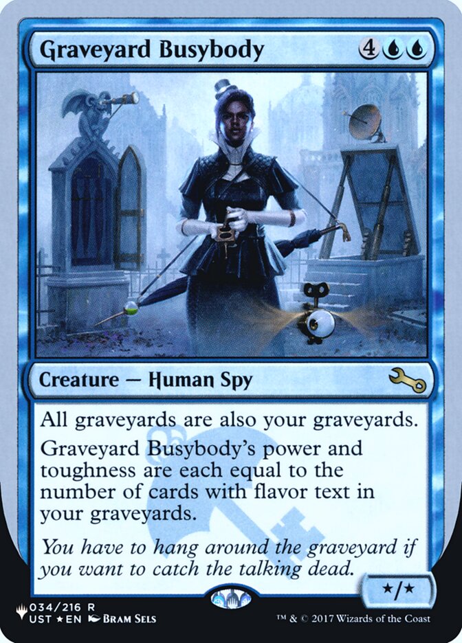 Graveyard Busybody (Unfinity Foil Edition) [The List] | Deep Dive Games St. Marys