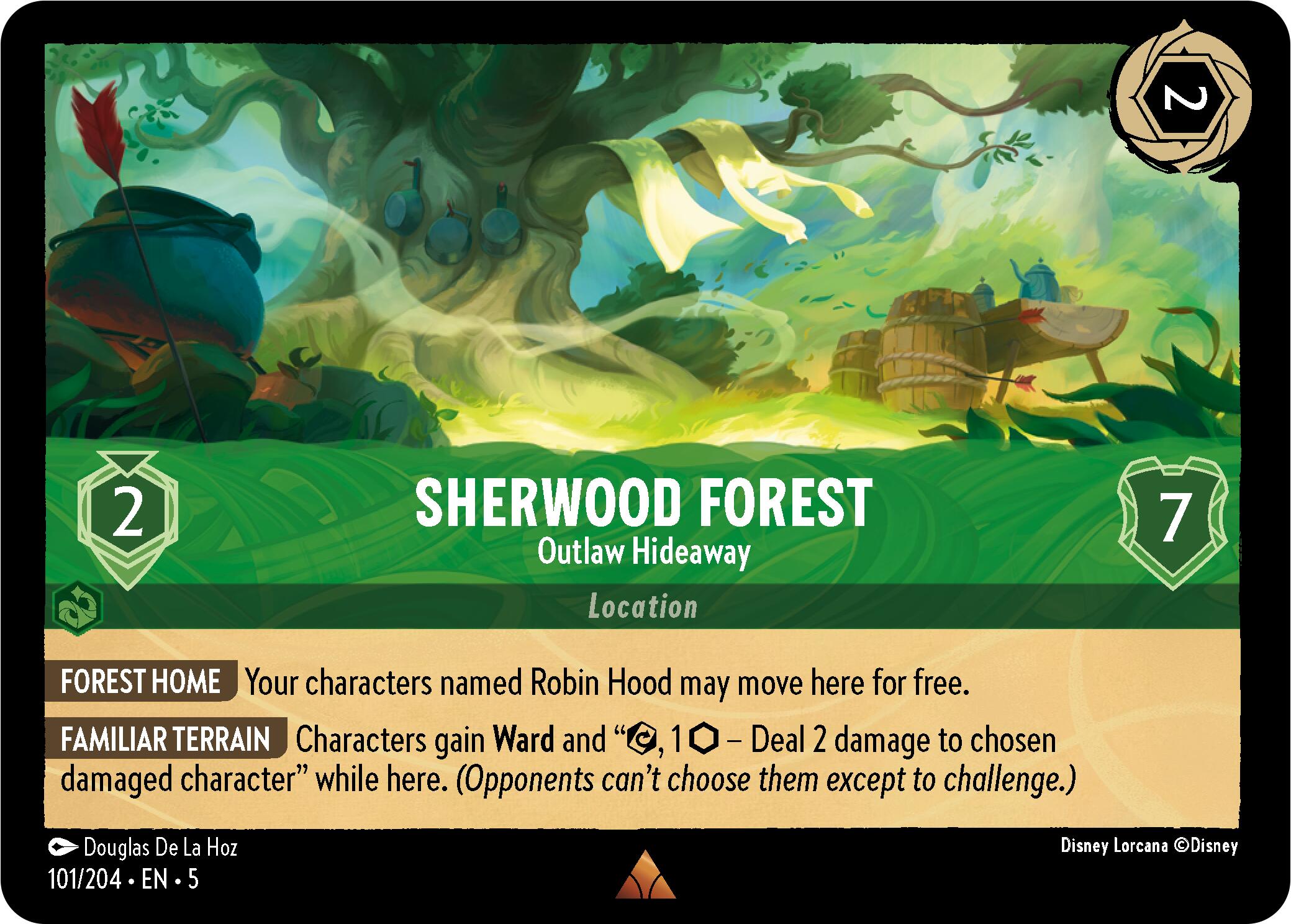 Sherwood Forest - Outlaw Hideaway (101/204) [Shimmering Skies] | Deep Dive Games St. Marys