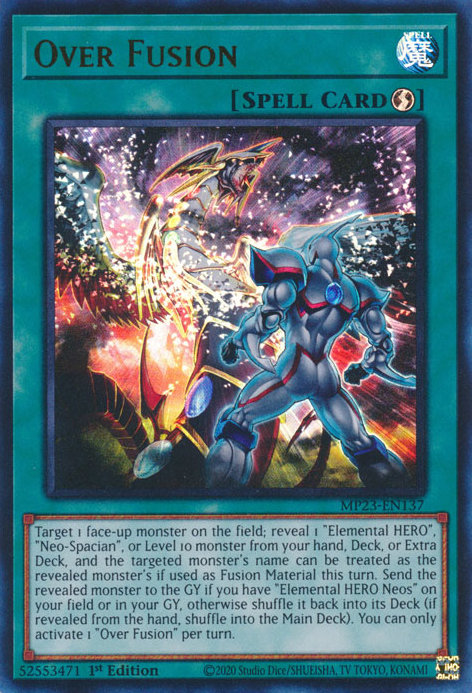 Over Fusion [MP23-EN137] Ultra Rare | Deep Dive Games St. Marys