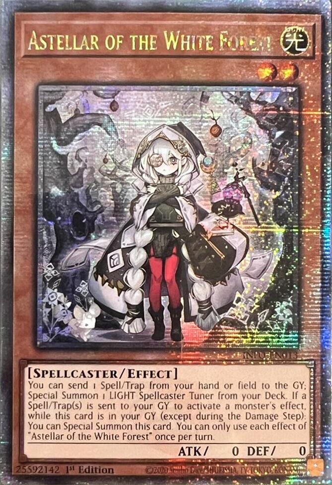 Astellar of the White Forest (Quarter Century Secret Rare) [INFO-EN013] Quarter Century Secret Rare | Deep Dive Games St. Marys