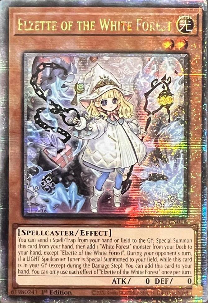 Elzette of the White Forest (Quarter Century Secret Rare) [INFO-EN014] Quarter Century Secret Rare | Deep Dive Games St. Marys