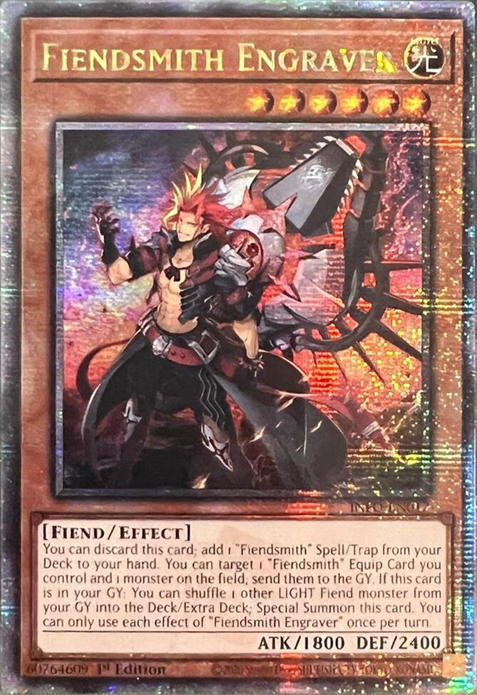 Fiendsmith Engraver (Quarter Century Secret Rare) [INFO-EN017] Quarter Century Secret Rare | Deep Dive Games St. Marys