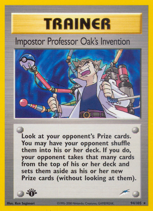 Impostor Professor Oak's Invention (94/105) [Neo Destiny 1st Edition] | Deep Dive Games St. Marys