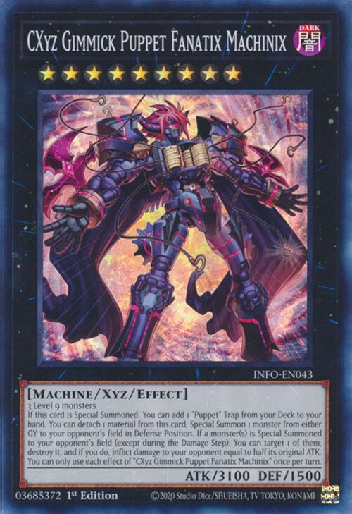 CXyz Gimmick Puppet Fanatix Machinix [INFO-EN043] Super Rare | Deep Dive Games St. Marys