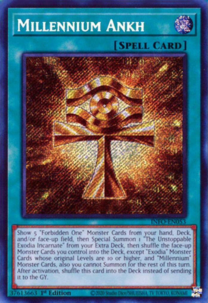 Millennium Ankh [INFO-EN053] Secret Rare | Deep Dive Games St. Marys