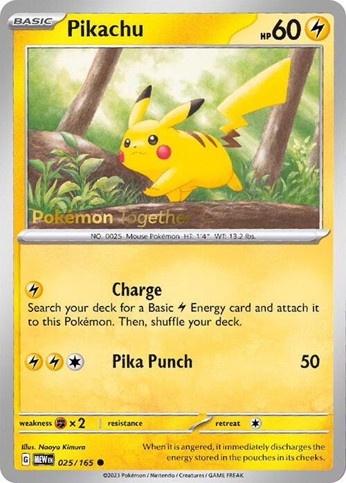 Pikachu (025/165) (PokePost Promo) [Scarlet & Violet 151] | Deep Dive Games St. Marys