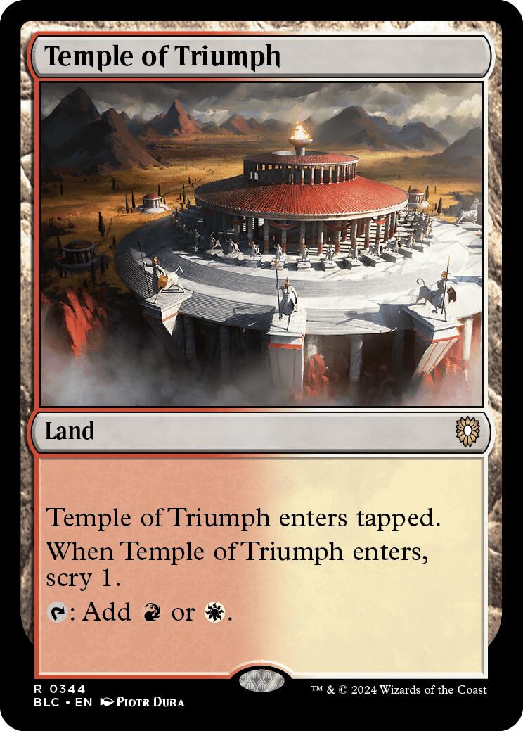 Temple of Triumph [Bloomburrow Commander] | Deep Dive Games St. Marys