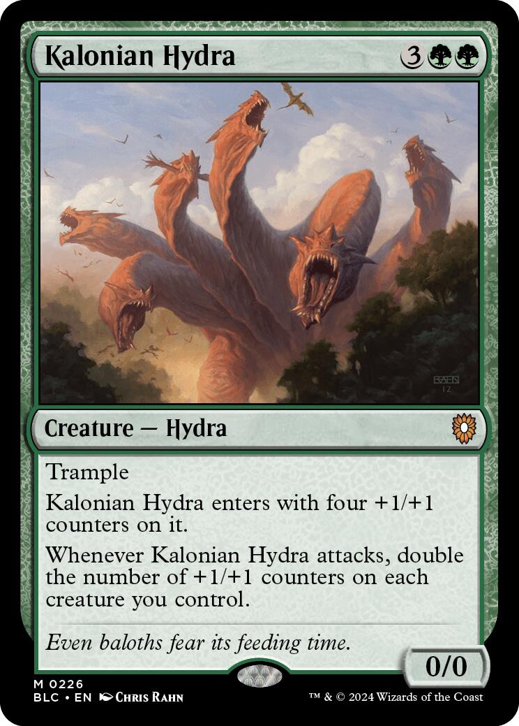 Kalonian Hydra [Bloomburrow Commander] | Deep Dive Games St. Marys