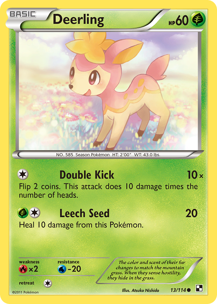 Deerling (13/114) [Black & White: Base Set] | Deep Dive Games St. Marys