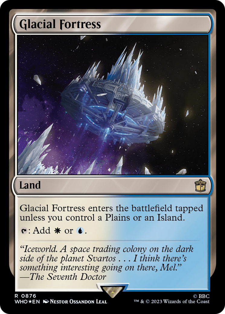 Glacial Fortress (Surge Foil) [Doctor Who] | Deep Dive Games St. Marys