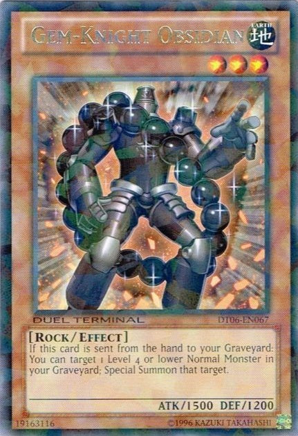 Gem-Knight Obsidian [DT06-EN067] Rare | Deep Dive Games St. Marys