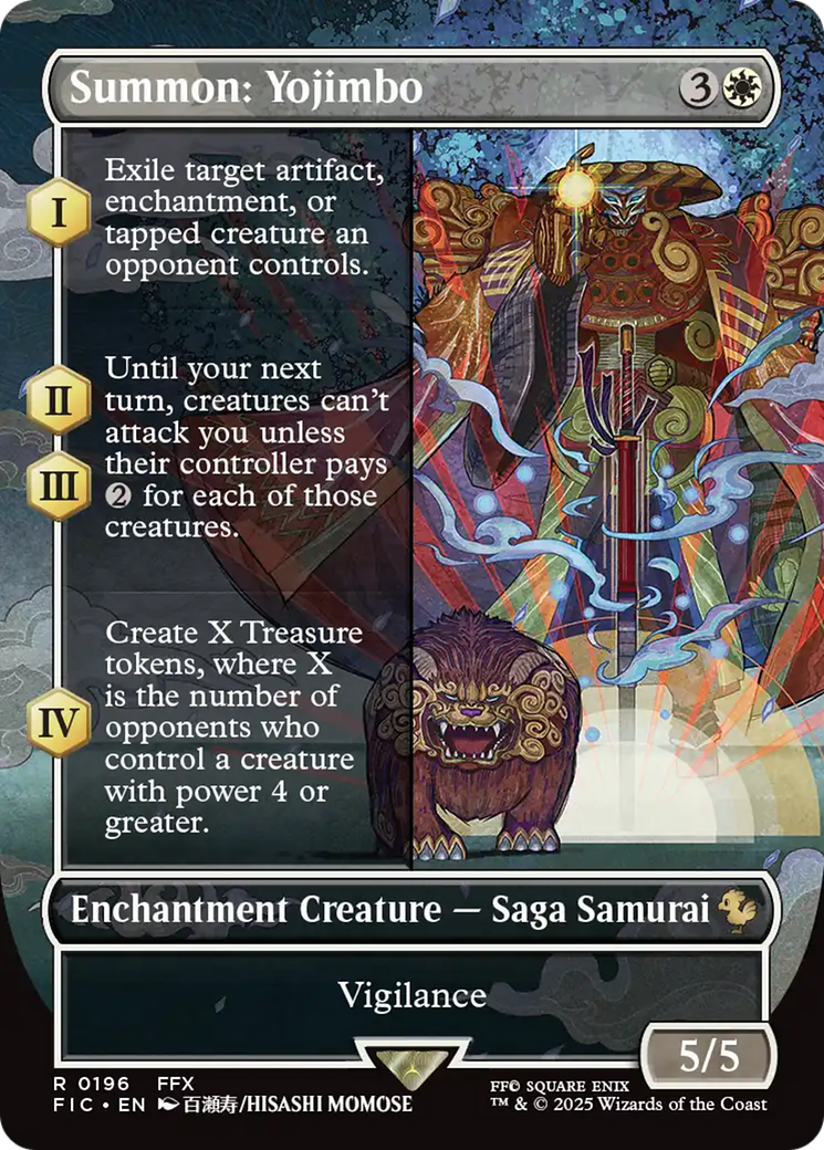 Summon: Yojimbo (Borderless) [FINAL FANTASY Commander] | Deep Dive Games St. Marys