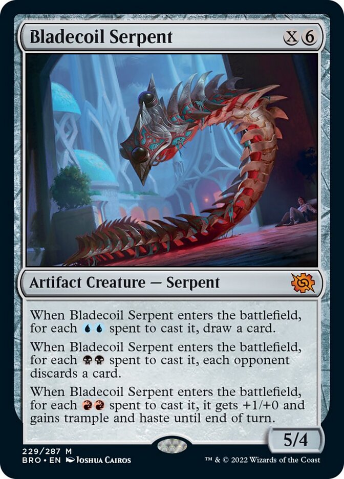 Bladecoil Serpent (Promo Pack) [The Brothers' War Promos] | Deep Dive Games St. Marys