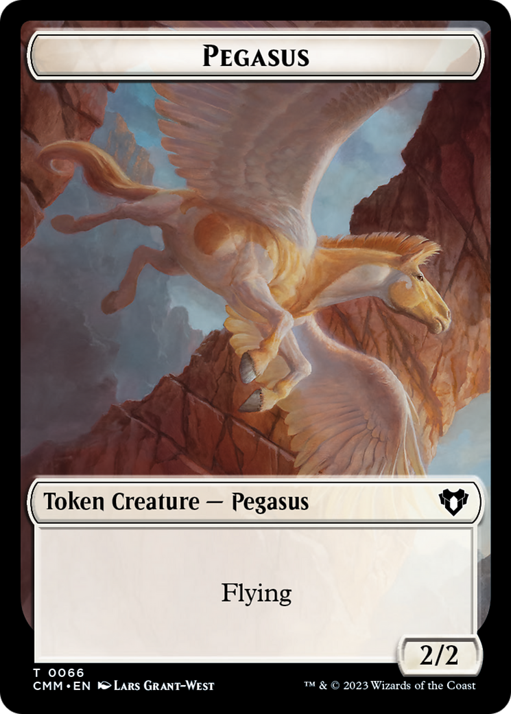 Copy (54) // Pegasus Double-Sided Token [Commander Masters Tokens] | Deep Dive Games St. Marys