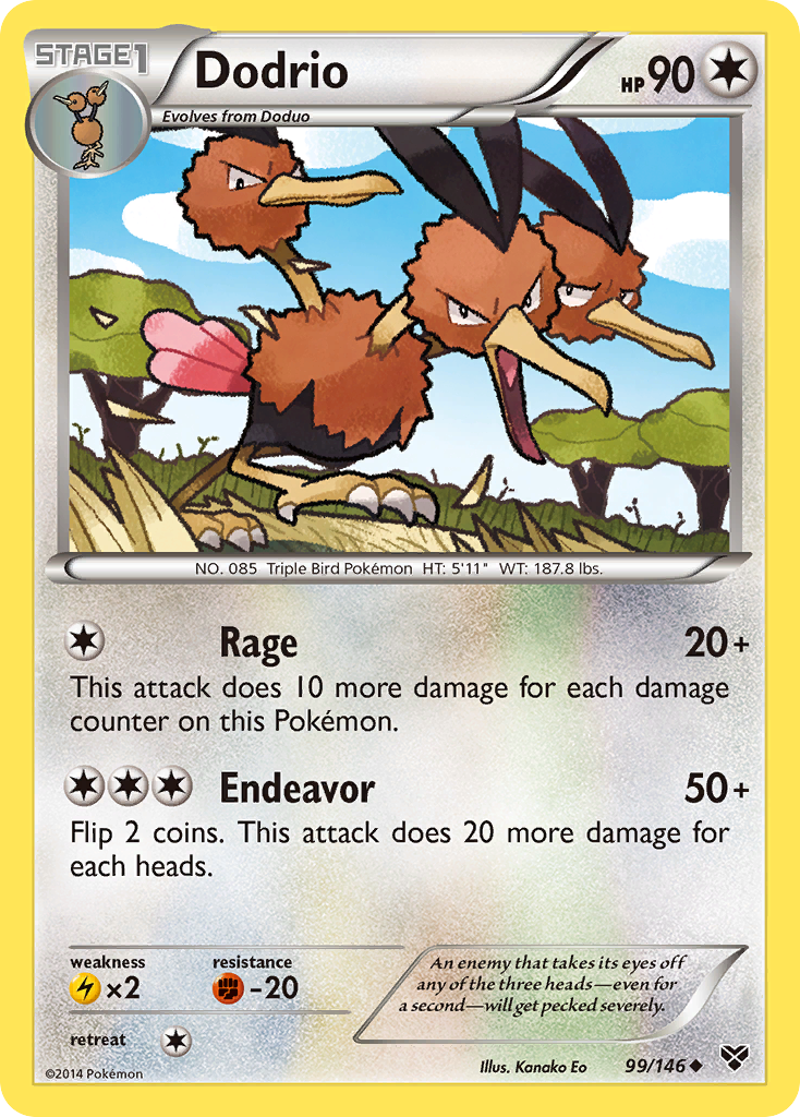 Dodrio (99/146) [XY: Base Set] | Deep Dive Games St. Marys