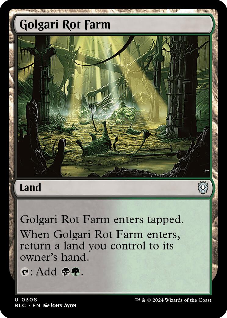 Golgari Rot Farm [Bloomburrow Commander] | Deep Dive Games St. Marys