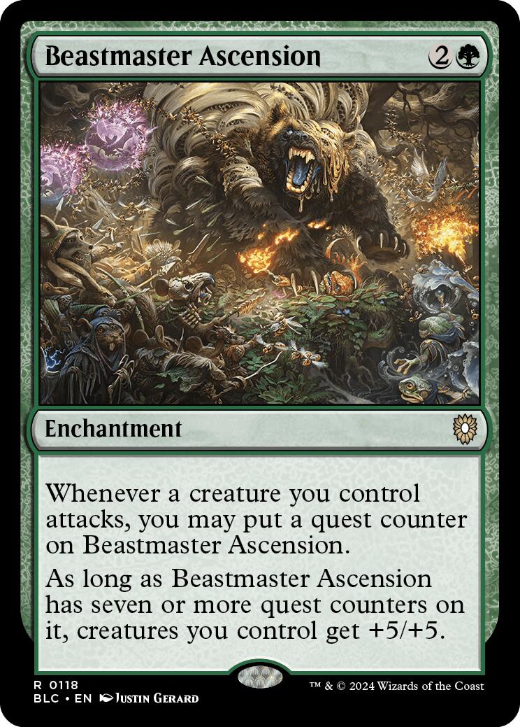 Beastmaster Ascension [Bloomburrow Commander] | Deep Dive Games St. Marys