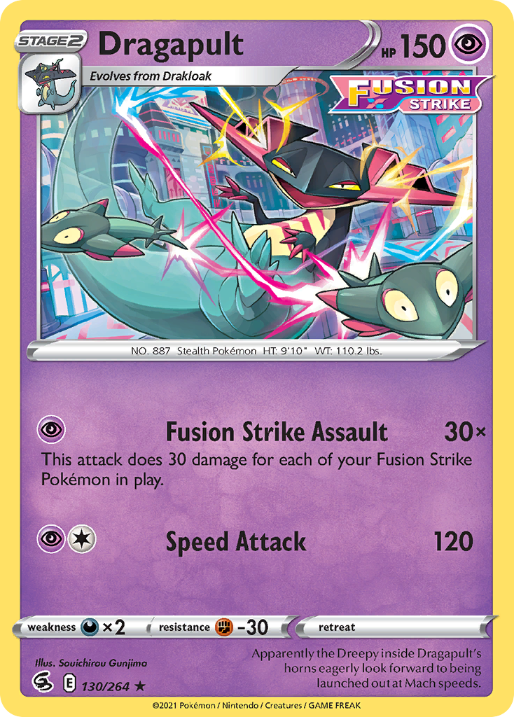 Dragapult (130/264) (Theme Deck Exclusive) [Sword & Shield: Fusion Strike] | Deep Dive Games St. Marys