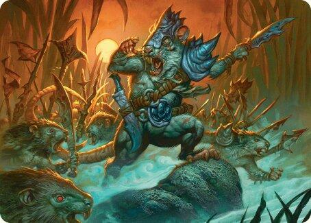 Persistent Marshstalker Art Card [Bloomburrow Art Series] | Deep Dive Games St. Marys
