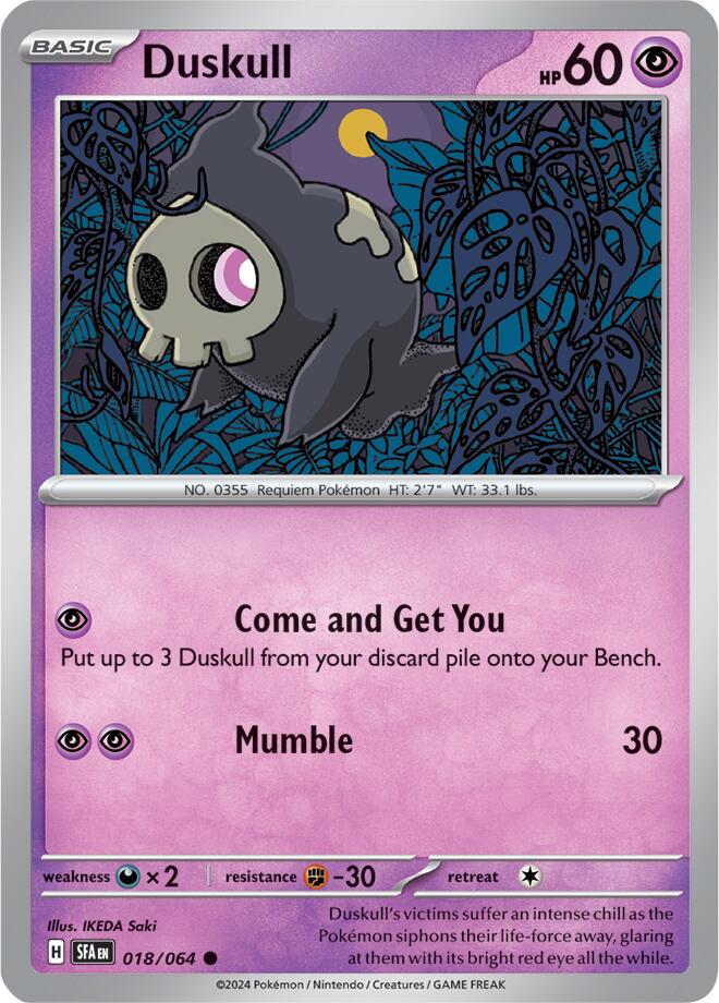 Duskull (018/064) [Scarlet & Violet: Shrouded Fable] | Deep Dive Games St. Marys