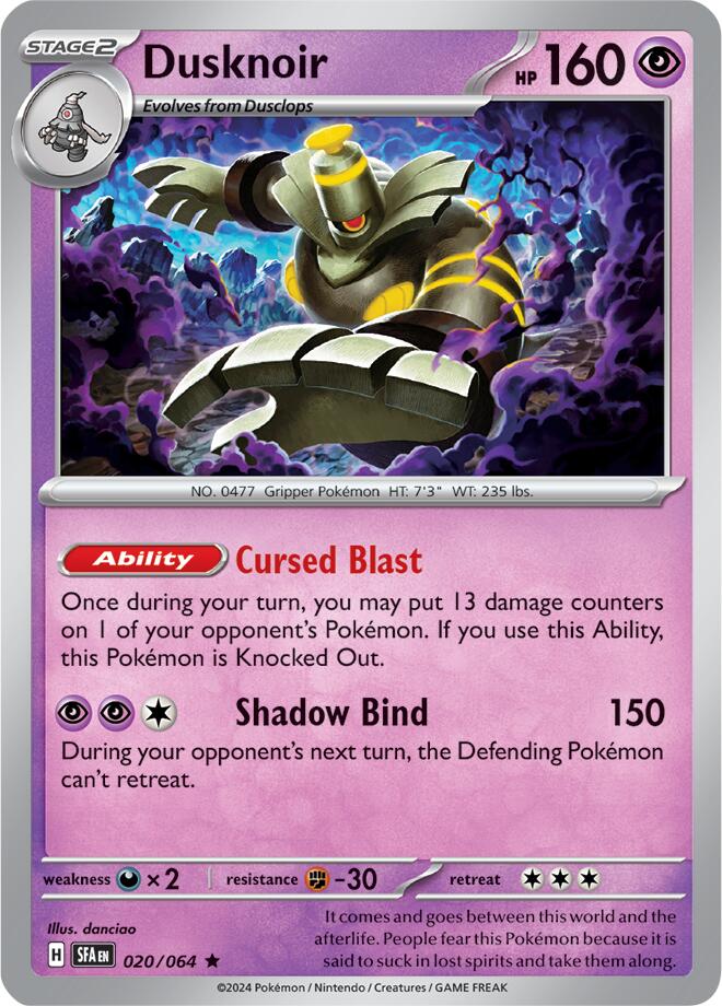 Dusknoir (020/064) [Scarlet & Violet: Shrouded Fable] | Deep Dive Games St. Marys