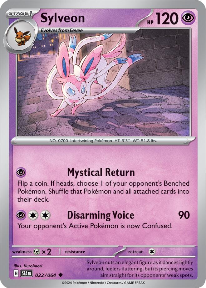 Sylveon (022/064) [Scarlet & Violet: Shrouded Fable] | Deep Dive Games St. Marys