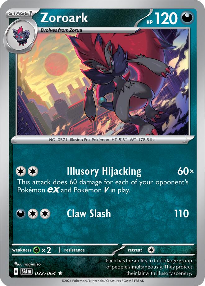 Zoroark (032/064) [Scarlet & Violet: Shrouded Fable] | Deep Dive Games St. Marys