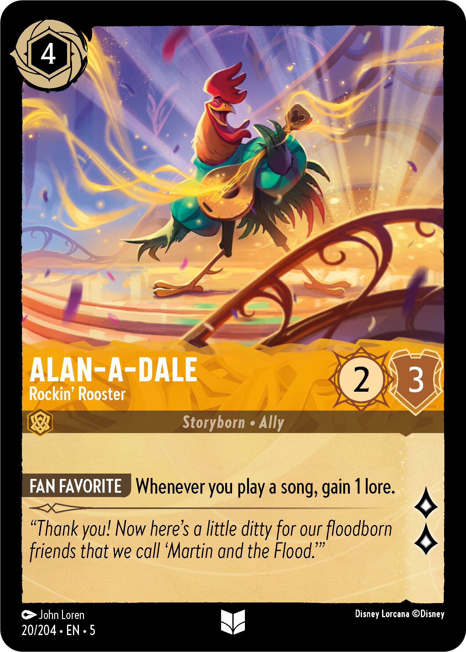 Alan-A-Dale - Rockin' Rooster (20/204) [Shimmering Skies] | Deep Dive Games St. Marys