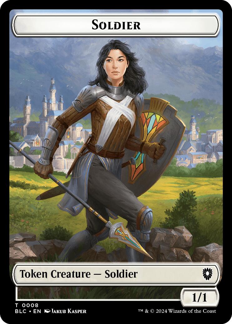 Soldier // Citizen Double-Sided Token [Bloomburrow Commander Tokens] | Deep Dive Games St. Marys