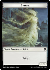 Spirit // Faerie Double-Sided Token [Bloomburrow Commander Tokens] | Deep Dive Games St. Marys