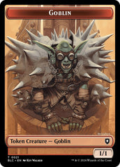 Goblin // Thopter Double-Sided Token [Bloomburrow Commander Tokens] | Deep Dive Games St. Marys