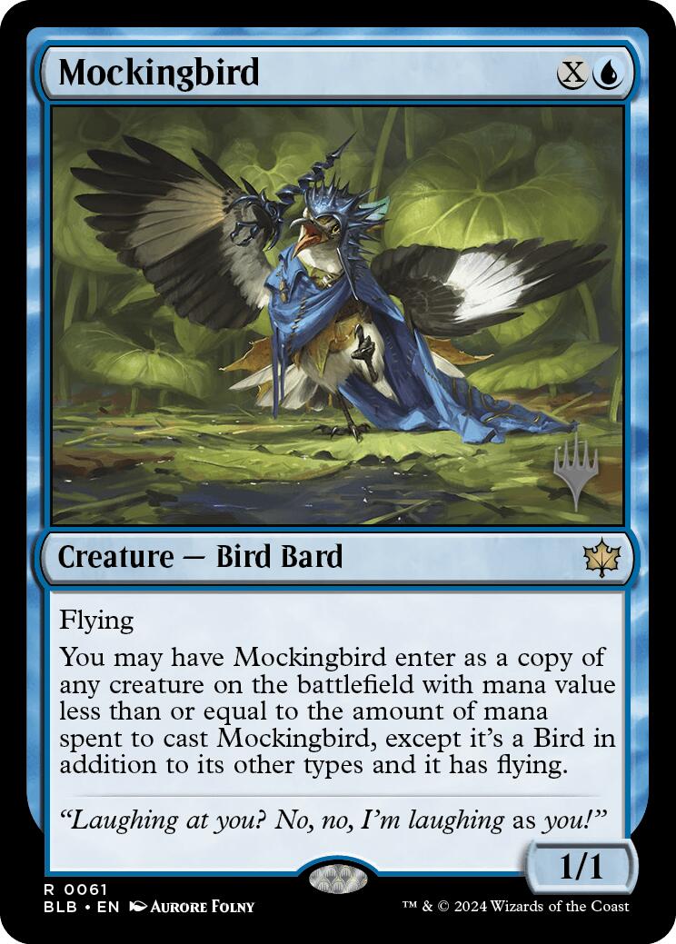 Mockingbird (Promo Pack) [Bloomburrow Promos] | Deep Dive Games St. Marys