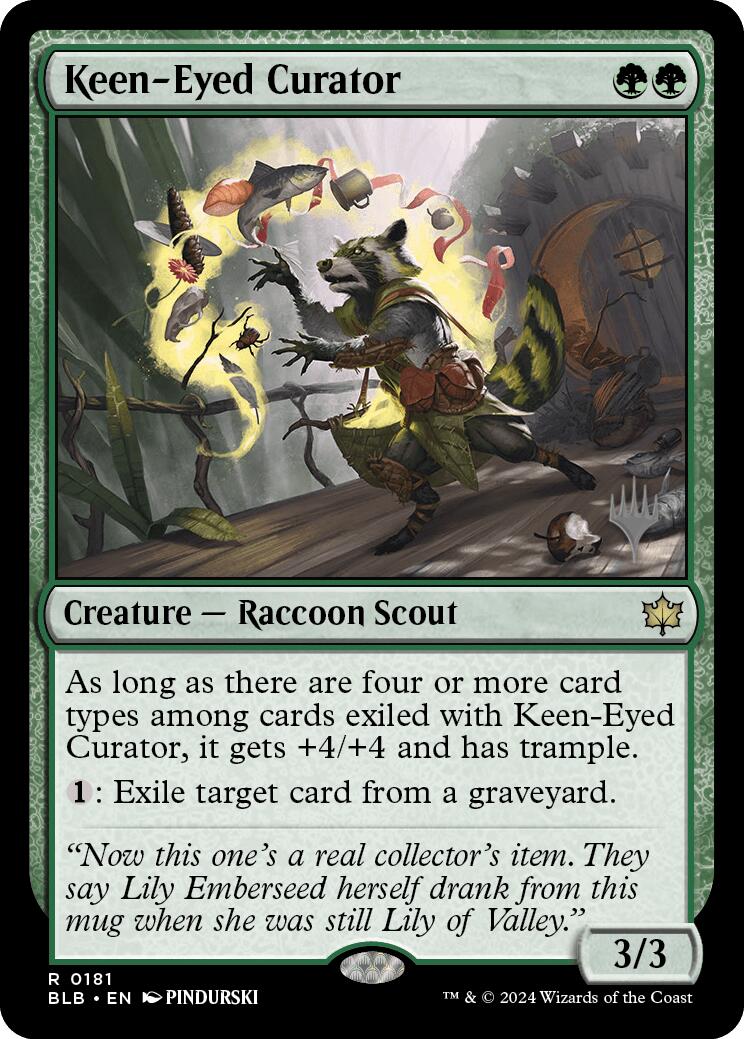 Keen-Eyed Curator (Promo Pack) [Bloomburrow Promos] | Deep Dive Games St. Marys