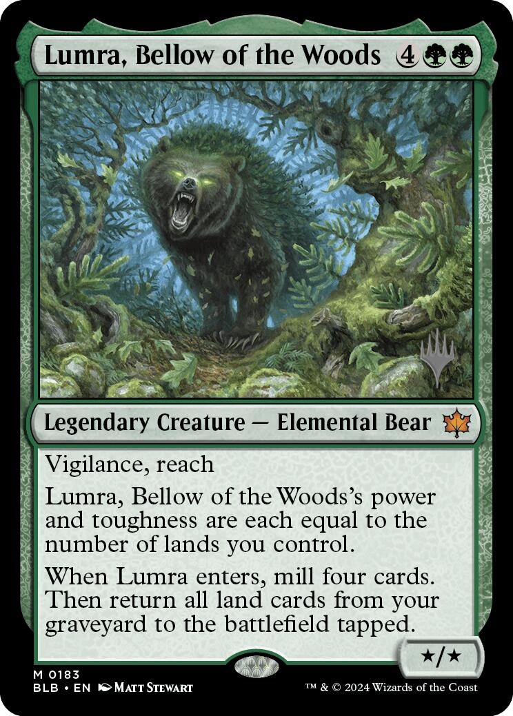 Lumra, Bellow of the Woods (Promo Pack) [Bloomburrow Promos] | Deep Dive Games St. Marys