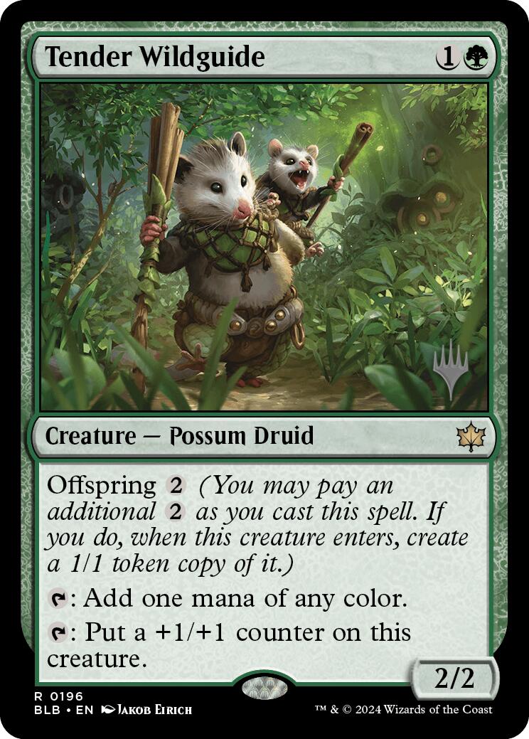 Tender Wildguide (Promo Pack) [Bloomburrow Promos] | Deep Dive Games St. Marys