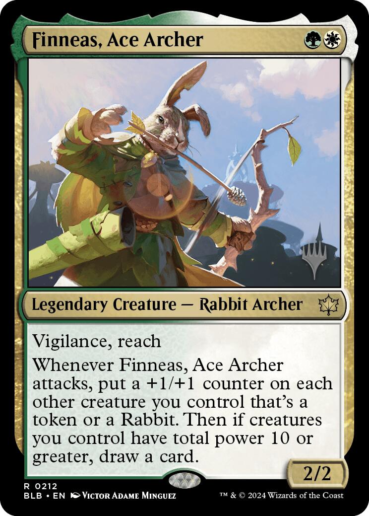 Finneas, Ace Archer (Promo Pack) [Bloomburrow Promos] | Deep Dive Games St. Marys