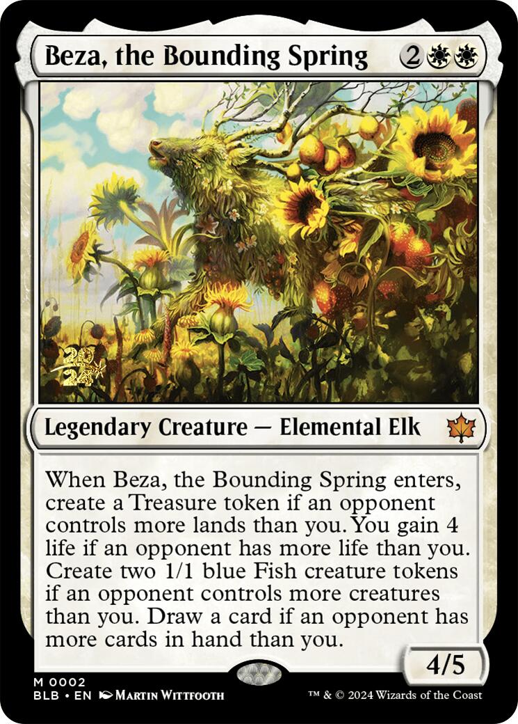 Beza, the Bounding Spring [Bloomburrow Prerelease Promos] | Deep Dive Games St. Marys