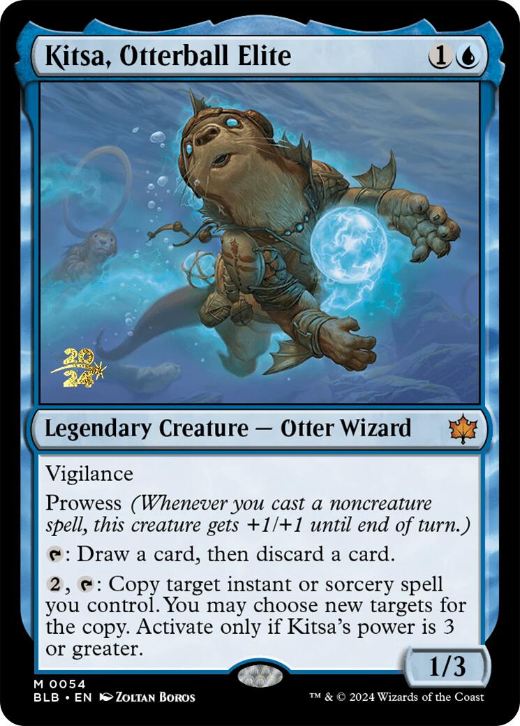 Kitsa, Otterball Elite [Bloomburrow Prerelease Promos] | Deep Dive Games St. Marys