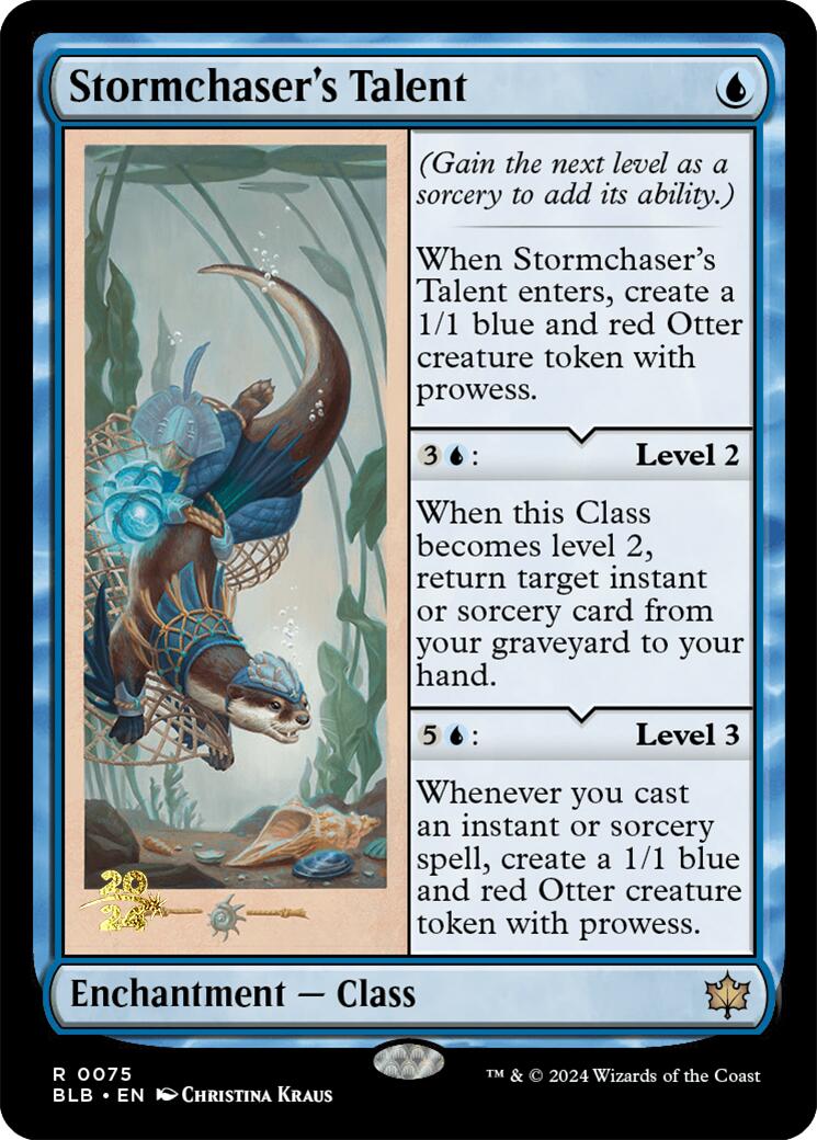 Stormchaser's Talent [Bloomburrow Prerelease Promos] | Deep Dive Games St. Marys