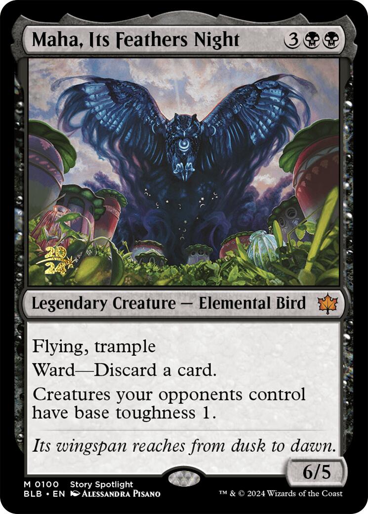 Maha, Its Feather Night [Bloomburrow Prerelease Promos] | Deep Dive Games St. Marys