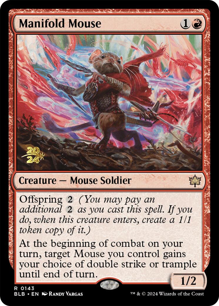 Manifold Mouse [Bloomburrow Prerelease Promos] | Deep Dive Games St. Marys