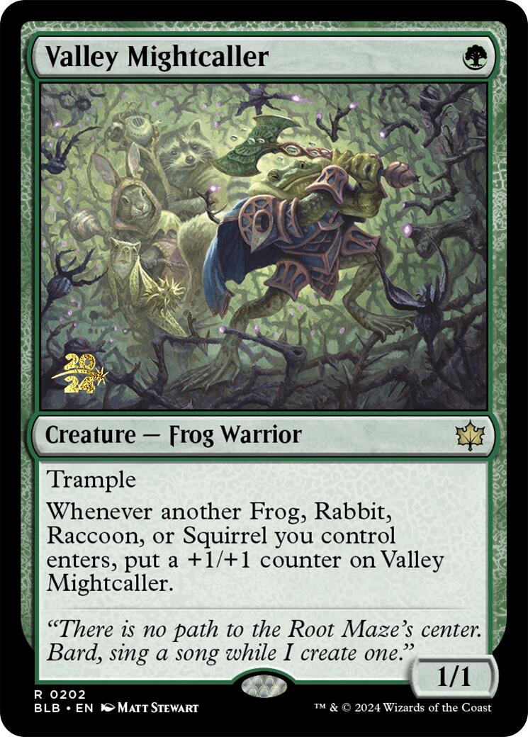 Valley Mightcaller [Bloomburrow Prerelease Promos] | Deep Dive Games St. Marys