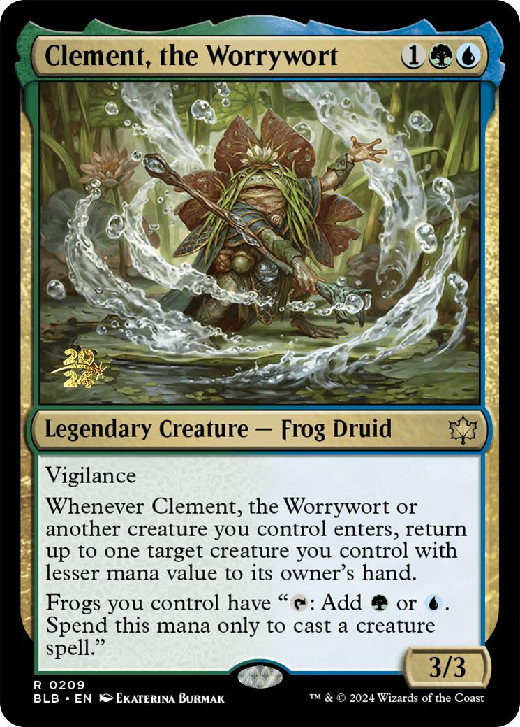 Clement, the Worrywort [Bloomburrow Prerelease Promos] | Deep Dive Games St. Marys