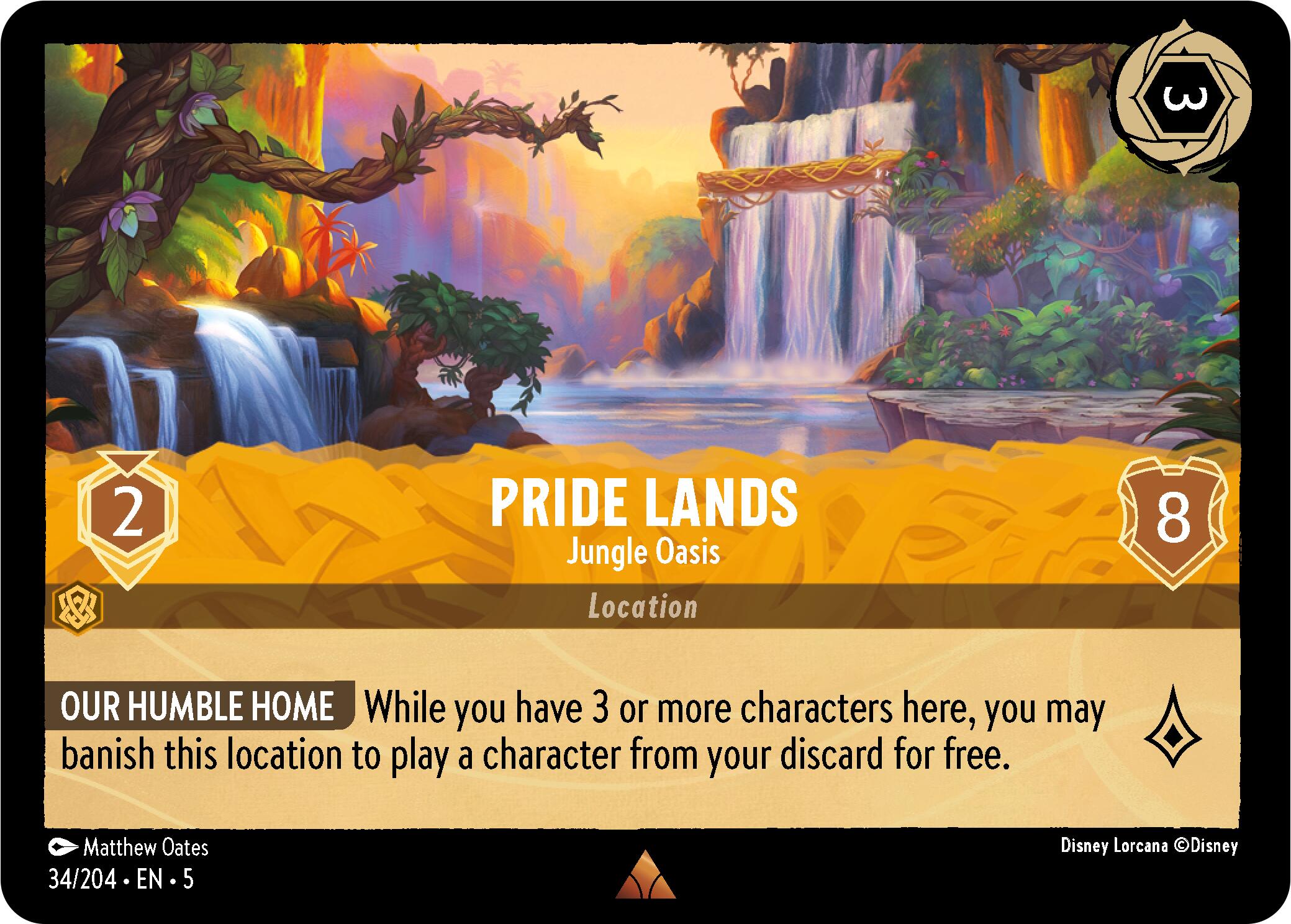 Pride Lands - Jungle Oasis (34/204) [Shimmering Skies] | Deep Dive Games St. Marys