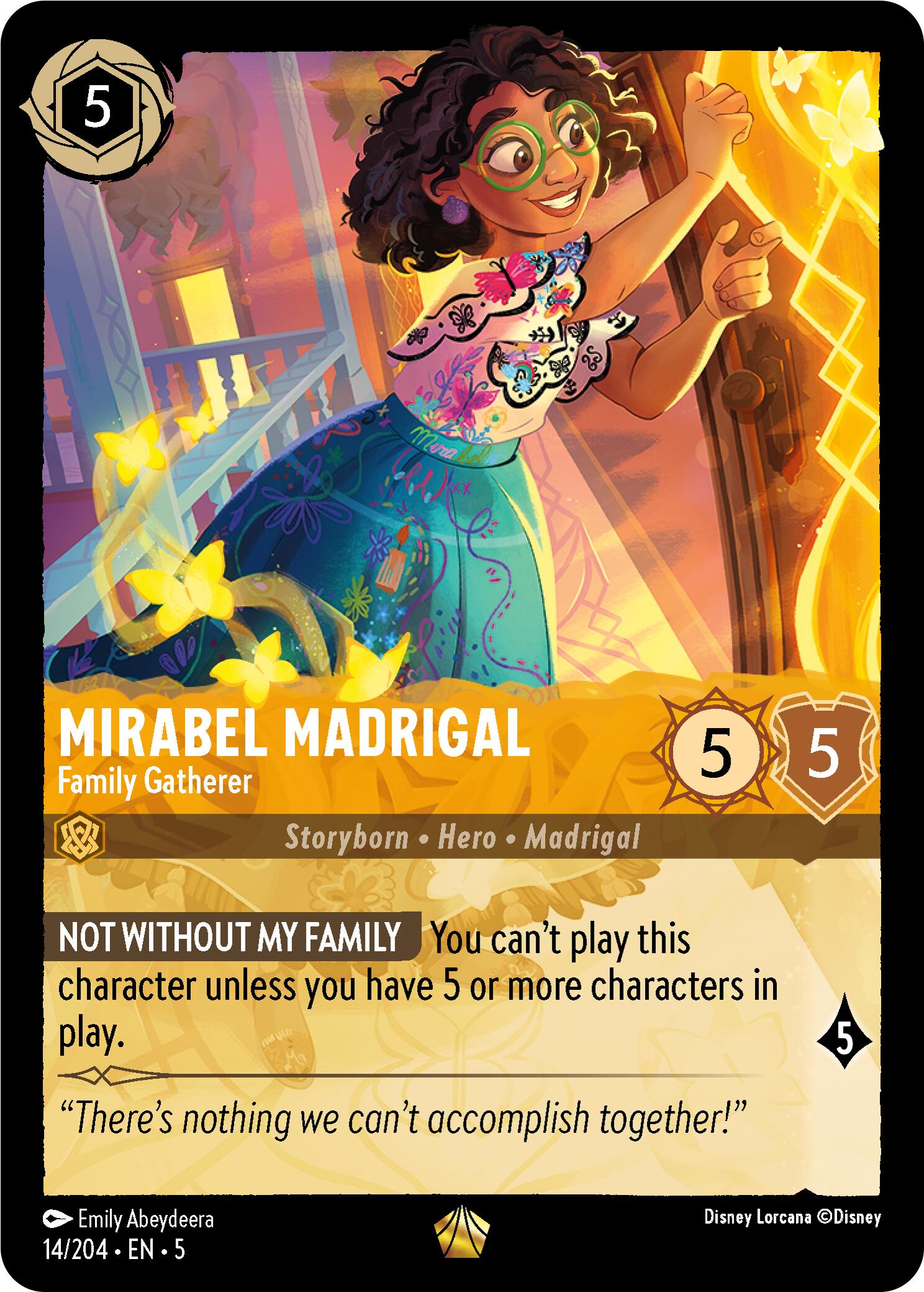 Mirabel Madrigal - Family Gatherer (14/204) [Shimmering Skies] | Deep Dive Games St. Marys