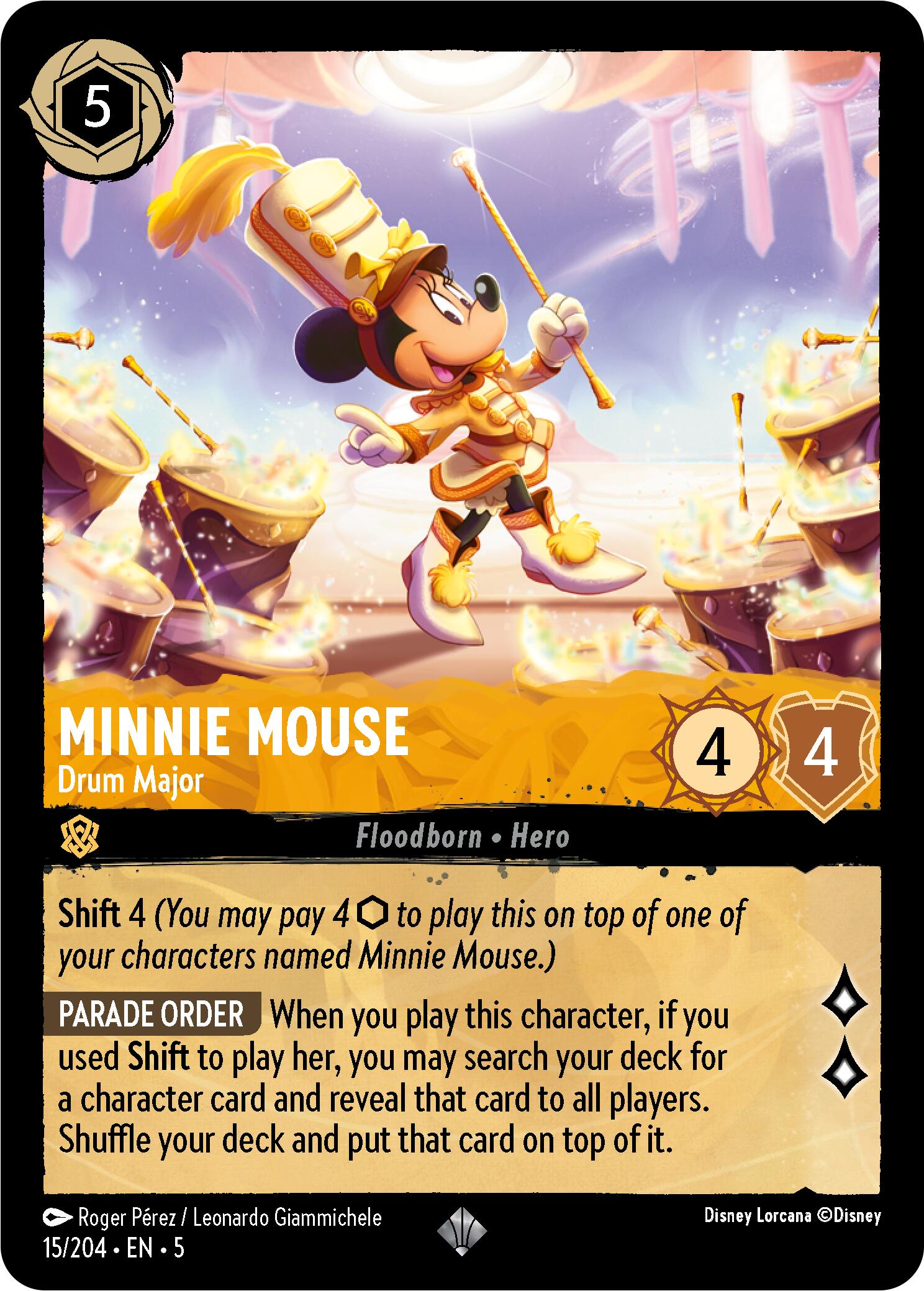 Minnie Mouse - Drum Major (15/204) [Shimmering Skies] | Deep Dive Games St. Marys